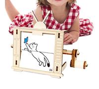Genérico Kit de Maquette - Jouet éducatif Stem Scientifique en Forme de TV rétro | Set de Machine d'animation avec manivelle Manuelle - pour Noël, Nouvel an et Anniversaire d' d'âge préscolaire