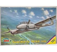 Generico KIT DE MONTAGE EN PLASTIQUE AVION MILITAIRE 1/72 Focke-Wulf Fw 189 B-O -MPM- 72506