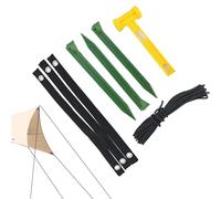 Generico Kit de poteaux pour arbres - Support lourd résistant aux intempéries | Tuteurs et supports pour suspendues | Comprend des sangles réglables, des cordes - Contre fort, mauvais temps