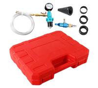 Generico Kit de recharge sous vide réfrigérant - Outil de recharge de liquide de refroidissement sous vide 7 pièces, kit de purge de refroidissement automobile | Outils de réparation Fournitures