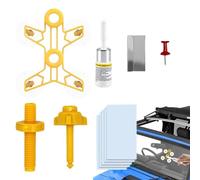 Generico Kit de réparation de pare-brise,solution rapide pour le verre de voiture, ensemble de réparation pour éclats de verre | pour rayures sur fenêtre miroir et peinture