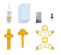 Genérico Kit de réparation de pare-brise - Solution rapide pour réparer | Équipement de réparation de fissures de verre de véhicule | pour fenêtre de voiture, pare-brise,