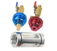 Generico Kit de test d'huile AC, analyseur d'huile réfrigérante pour systèmes AC voiture - Kit d'outils avec régulateur pour réelle et entretien