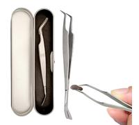 Generico Kit d'enlèvement de tiques en acier inoxydable - outil kekremoval pour les puces pour animaux