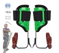Generico Kit d'escalade avec arbres - Hauteur réglable, ensemble d'escalade, prise de sécurité amovible, support robuste en acier, mécanisme de