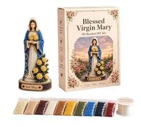Genérico Kit pour réaliser une statue avec perles | Décoration religieuse de bureau, kit statue avec perles - maison, salon, étagère, cheminée, entrée, commode et armoire