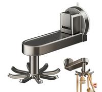 Generico Kitchen Utensil Holder Hooks - 360° Rotating Folding Suction Cup Utility Rack Holder | Utility Rack Holders Kitchen Hooks, Space Saving Tools Hanger Racks for Cabinet, Bathroom, Wardrobe