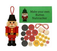 Genérico Kits à faire avec boutons - Pendentif en casse-noix avec | Boutons de Noël pour travaux manuels | Pour arbre familial, porte, de 3 ans, adultes, amis et