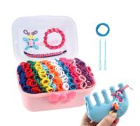 Genérico Kits For Bracelet Making - Boucles en tissu coloré, élastique String Set | Jewelry Maker Toys, Charm Craft Kit Handmade Bracelet Set, Teen Kids Friends Home Crafts Activity Christmas