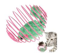Generico Kitten Spring Toys - Interactive Stretch Cat Toy With Plush Mice | Fun Hunting Simulation For Indoor Exercise, Training And Floor Play, Travel Pet Supply For Home Use