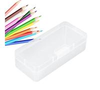 Genérico Kleine Organizer Box - Klare Rechteckige Aufbewahrungsbox, Flap Deckel, Stabil, Leicht Zu Stapeln | Multifonction Aufbewahrung Für Schmuck Kosmetik Schreibwaren Zuhause Ordnung