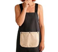 Generico Küchenschürze | Maschinenwaschbare Wasserdichte Schürze - Kochschürze Aus Stoff - Haushalt Garten Indoor Outdoor BBQ Grillen Und Kaffeepause, Noir, riferimento alla descrizione