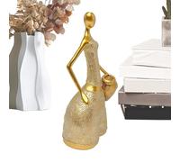 Genérico Kunstskulptur | Abstrakte Harzstatue mit | Moderne, minimalistische Frauenfigur | Für Wohnzimmer, Schlafzimmer, Bücherregal, Büro, Tisch, Weinschrank, Eingangsbereich, Dekoration