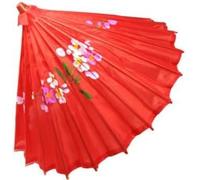 Generico LA! Parapluie Oriental de Soie Chinois Style Vintage Parapluie Femmes Décoratives Danse Séance Photo Décor Parasol (Rouge)