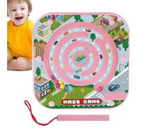 Genérico Labyrinthe magnétique pour enfants | Jeu de puzzle interactif | Jouet de compétences motrices fines pour garçons et filles à la maison, voyage, salle de classe, fête, éducation à la maison