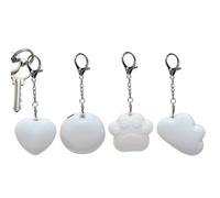 Generico Lampe à sac - 4 pièces rechargeables à capteur tactile - Glow en forme de cœur pour porte-clés - Idéal pour les voyages quotidiens de navetteurs rendez-vous camping