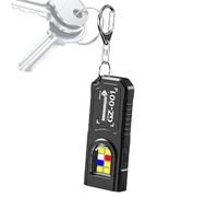 Generico Lampe de poche LED pour porte-clés - Lampe de poche avec clip - porte-clés avec lampe de poche LED pour l'extérieur, pour camping, randonnée, voyage, survie, extérieur, travail de nuit