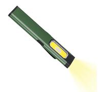 Generico Lampe de poche LED - puissante lumière imperméable avec clip - lampe de travail rechargeable USB avec queue magnétique, pour camping, randonnée, nuit, promenades en plein air, voiture