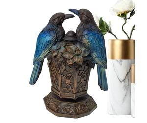 Generico Lampe de table - Lumière de nuit décorative en résine en forme d'animal, lampe de bureau avec statue de | pour table de chevet, bureau, chambre de séjour studio