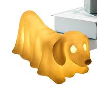 Generico Lampe fantôme de teckel - résine Halloween Dog Night Light | Statues de figurine de chiot design de, veilleuse à lueur led pour chambre à coucher, salon