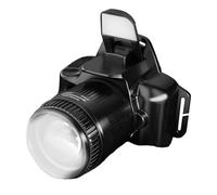 Genérico Lampe frontale LED - Avec capteur de mouvement et zoom réglable - 6 modes étanches - Lampes frontales pour adultes - Pour course à pied, camping, randonnée