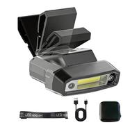 Generico Lampe frontale rechargeable réglable avec clip pour casque, pour l'escalade, la course, la marche, le trekking, le camping, la lecture