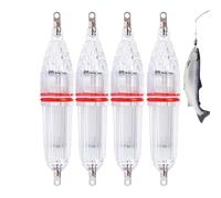 Generico Lampe LED de plongée - Lampe à haute luminosité de 4 pièces - Lumière leurre de plongée imperméable - pour les étangs les lacs les rivières les eaux peu profondes la rive eaux douces et