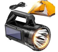 Generico Lampe solaire de travail - 800 lumens LED pour extérieur, imperméable, rechargeable, pour travail, voyage, camping, randonnée