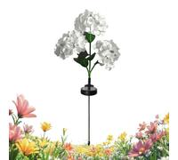 Genérico Lampes solaires de jardin - Éclairage de sentiers étanches en forme d'hortensia - Lumières solaires LED pour jardin, patio, patio, portique, pelouse, sentier, enclos