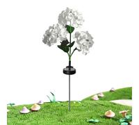 Genérico Lampes solaires décoratives pour extérieur, éclairage imperméable avec hortensia pour chemins - Lumières décoratives solaires - Pour jardin, patio, patio, portique, pelouse, sentier, enclos