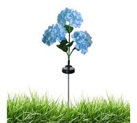 Genérico Lampes solaires en forme de d'hortensia imperméable pour jardin - Lumières décoratives solaires pour jardin, patio, patio, portique, pelouse, sentier et enclos