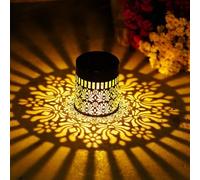 Genérico Lampes solaires pour clôtures | Appliques de jardin Fleur creuse | Spots solaires muraux extérieurs imperméables pour patio, jardin, porche, porte, garage, balcon, tonnelle, abri et terrasse