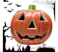 Generico -Lantern Halloween Lanterne de | O LANTERRN 8 Pouces Arteggio de Citrouilles Extérieures Artificielles | Batterie Géré LED Décorative, Lumières Faciales Salons, Table