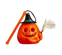 Generico Lanterne d'Halloween - Lanterne Jàck O éclairée à LED | Barre de transport amovible alimentée par piles pour friandises ou friandises et présentoir de fête