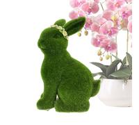 Generico Lapin de Pâques en peluche - Décorations de Pâques Figures Figure Résine avec Mousse en Forme de Lapin | pour Intérieur Maison Bureau Table Bibliothèque Entrée Porche Jardin