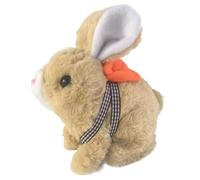 Genérico Lapin en peluche douce pour : mignon lapin en peluche, animal interactif qui marche avec mouvement de queue | Éducatif pour les d'anniversaire favorise les activités