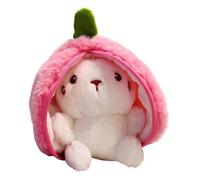 Generico Lapin en peluche doux réversible - Pendentif en forme de lapin - Adorable porte-clés en forme de lapin - Petite décoration en peluche - Lapin