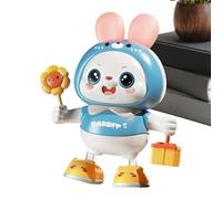 Genérico Lapin Robot 48 chansons pour animaux de compagnie électrique | Jouet de lapin électrique interactif pour entraînement à lever la tête des enfants Table de chevet chambre