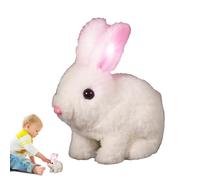 Genérico Lapin sautant - Lapin en Peluche interactif avec mouvements naturels | Peluche Lapins | Répond à la Voix, idéal pour, Filles, Anniversaires, Pâques, Salle de Jeux