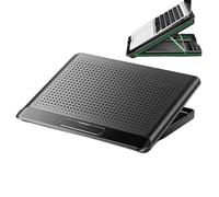 Generico Laptop Fan Cooling Pad | Adjustable Computer Cooler Support | Aluminium Alloy Cooling Pad for Laptop Computer - for Keyboard, Phone, Tablette, Book, Home, Workplace, Dorm, Apartment