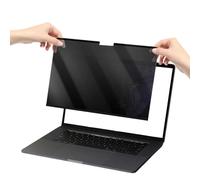 Generico Laptop Privacy Screen, Removable Anti-Glare Screen Filter - Easy To Install Magnetic Privacy Film Protector - Polyvalent pour Studio Cafe Airport Workstation Desk Travel Public Space
