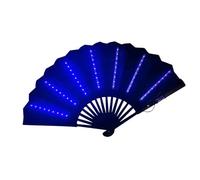 Generico LED Light Up Folding Fan | Festival Folding Fan For - Multipurpose Bar Foldinğ Fans | Accessories For Belly Dancing, Stage, Bar, Photography