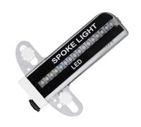 Generico LED pour roues de vélo - PC 12,7 x 9,8 x 1,5 cm 120 g | Lumière de sécurité pour conduite de nuit avec rayon pour vélo | 32 modèles colorés qui éclairent les imperméables de la roue