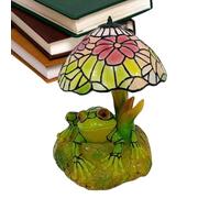 Generico LED Stained Glass Table Lamp - Reading Light Home Decor, Artistic Lighting, Decorative Glass Desk Lamp Accent, Ambient Nightstand Counter Light for Bedroom Kitchen Dining Office Nursery