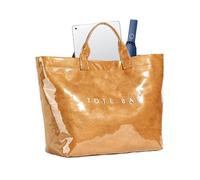 Generico Lettres Imprimer Bota Bag - Fourre-tout de plage, sac fourre-tout Lettres imprimer des sacs à main en papier avec poche d'anniversaire pour les femmes pour la plage shopping, marron