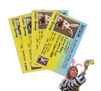 Generico Licence Lapin de Pâques, Licence Perdue décoration pour Lapins de Pâques,Carte de Lapin 4X - Décorations de fête pour la fête de permis de Conduire de Pâques pour