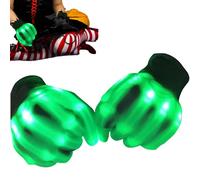 Generico Light Up Gloves - Flash Finger Illumination, Seven Color Changing Modes, Glowing Christmas Costume Accessory, Fluorescent Apparel | Vibrant Visual Effect For Clubbing Parties Festivals Co