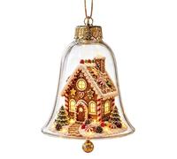 Genérico Lighted Christmas Ornament - Miniature Scene, 8,7 cm | Mini Holiday Pendentif Decor with Warm Glow, Compact Christmas Decoration for Home, Office, Apartment, Bedroom