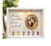 Genérico Lighted Kit - Décoration Miniature Museum Display, Figurines Memory Picture Frame, Led Lights For Home and Office Women Mom Grandma School Dorm Birthday Holiday Party Home