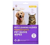 Generico Lingettes de nettoyage pour animaux domestiques et de bain douces - Tissu épais non irritant | pour le toilettage de chiens et chats, produits hygiéniques sans eau pour le salon,